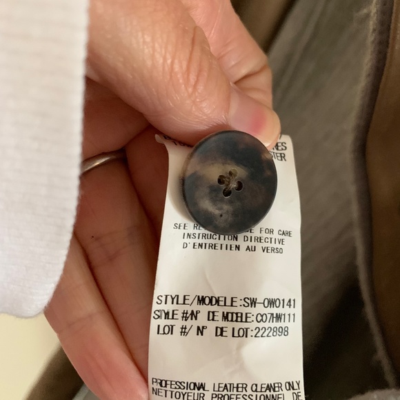 Helmut Lang Wool and Leather coat - Size P - Picture 3 of 5